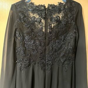 Elegant Blue Lace Dress